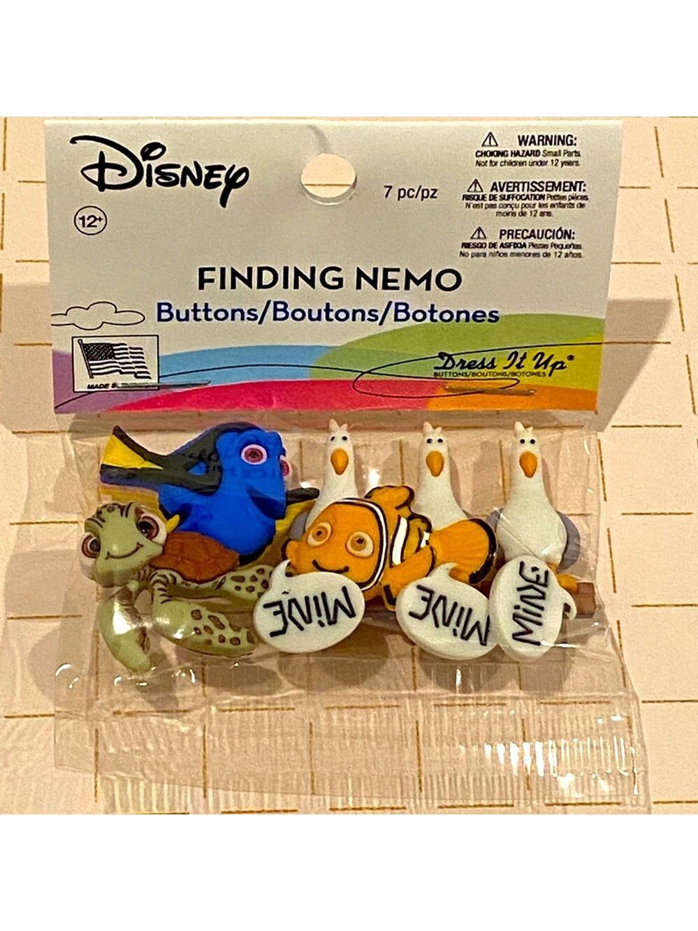 2 for $30 Disney Finding Nemo Buttons